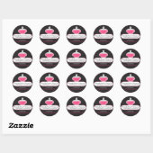 Sticker Rond Buffet sucré et dessert (Feuille)