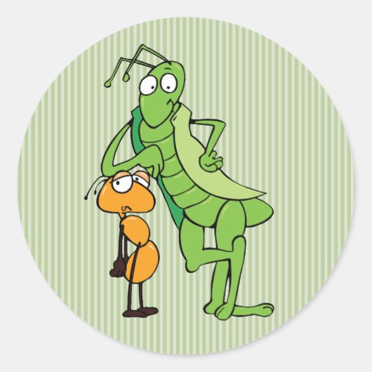 Sticker Rond Bug Buddies (Devant)