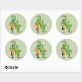 Sticker Rond Bug Buddies (Feuille)