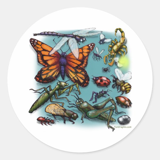 Sticker Rond Bugs (Devant)