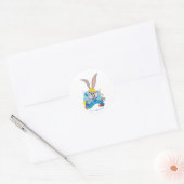 Sticker Rond BUGS BUNNY BUILDERS™| Art du personnage BUGS BUNNY (Enveloppe)