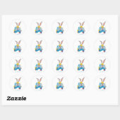 Sticker Rond BUGS BUNNY BUILDERS™| BUGS BUNNY™ Character Art (Feuille)