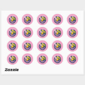Sticker Rond BUGS BUNNY BUILDERS™| Casque de chantier Logo à fe (Feuille)