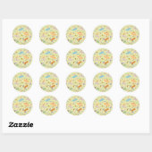 Sticker Rond BUGS BUNNY BUILDERS™| Character Sketch Pattern (Feuille)