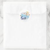 Sticker Rond BUGS BUNNY BUILDERS™| Croquis de Porky (Sac)