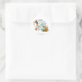 Sticker Rond BUGS BUNNY BUILDERS™| DAFFY DUCK™ Sketch Art (Sac)