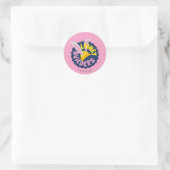 Sticker Rond BUGS BUNNY BUILDERS™| Hard Hat Scalloped Logo (Sac)