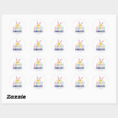Sticker Rond BUGS BUNNY BUILDERS™| Hard Hat Stacked Logo (Feuille)