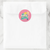 Sticker Rond BUGS BUNNY BUILDERS™| Lola Bunny Graphique de cara (Sac)