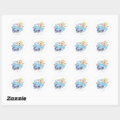 Sticker Rond BUGS BUNNY BUILDERS™| Porky Sketch Art (Feuille)