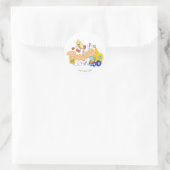 Sticker Rond BUGS BUNNY BUILDERS™| TWEETY™ Sketch Art (Sac)