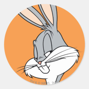 Sticker Rond BUGS BUNNY™ Coup d'œil de côté