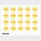 STICKER ROND BUGS BUNNY™ | GOOD VIBES (Feuille)