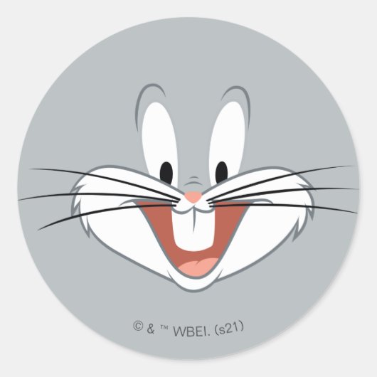 Sticker Rond BUGS BUNNY™ Smile (Devant)