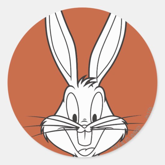 Sticker Rond BUGS BUNNY™ Smiling visage (Devant)