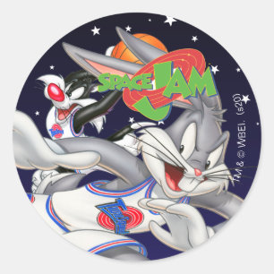 Sticker Rond BUGS BUNNY™ & SYLVESTER™ Assist