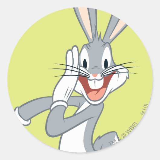 Sticker Rond BUGS BUNNY™ Whispering 2 (Devant)
