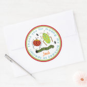 Sticker Rond Bugs Insectes Ladybugs Ants Anniversaire Favoriser (Enveloppe)