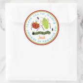 Sticker Rond Bugs Insectes Ladybugs Ants Anniversaire Favoriser (Sac)