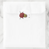 Sticker Rond Bugs 'n' Blooms ・ Beetle (Sac)