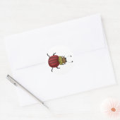 Sticker Rond Bugs 'n' Blooms ・ Beetle (Enveloppe)