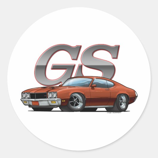 Sticker Rond Buick GS_brown (Devant)