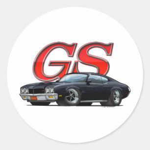 Sticker Rond BuickGS_black