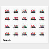 Sticker Rond BuickGS_noir (Feuille)