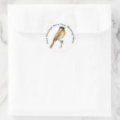 Sticker Rond Bulbul chinois (Sac)
