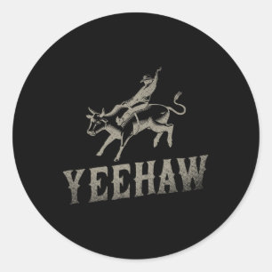 Sticker Rond Bull équitation équitation équitation Western Rode