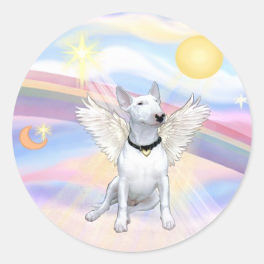 Sticker Rond Bull Terrier (Devant)