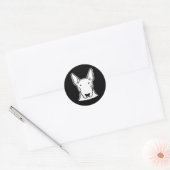 Sticker Rond Bull Terrier (Enveloppe)