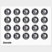 Sticker Rond Bull Terrier Lover (Feuille)