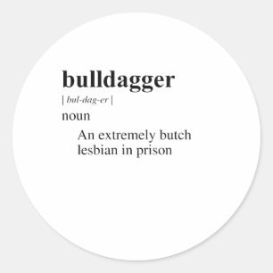 STICKER ROND BULLDAGGER