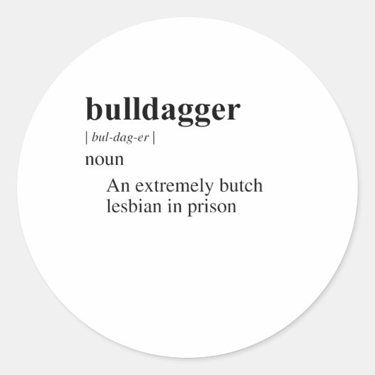 STICKER ROND BULLDAGGER (Devant)