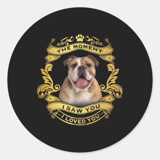 Sticker Rond Bulldog 1 (Devant)