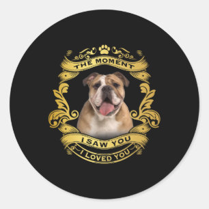 Sticker Rond Bulldog 1