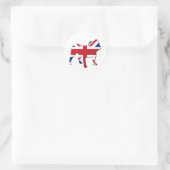 Sticker Rond Bulldog anglais (Sac)