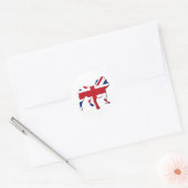Sticker Rond Bulldog anglais (Enveloppe)