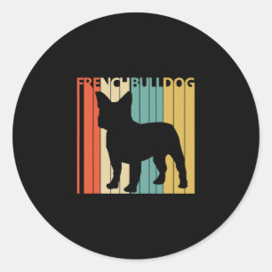 Sticker Rond Bulldog Frenchie