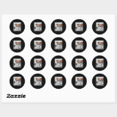 Sticker Rond Bulldog News (Feuille)
