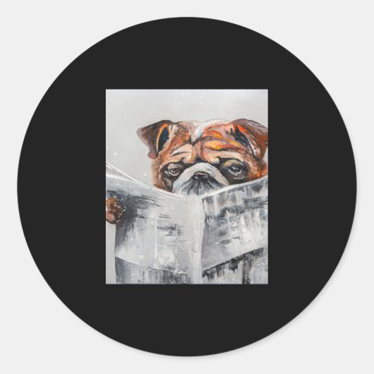 Sticker Rond Bulldog News (Devant)
