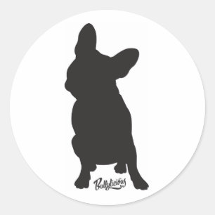 Sticker Rond Bulldogge français par Bullylicous