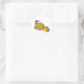 Sticker Rond Bulldozer (Sac)