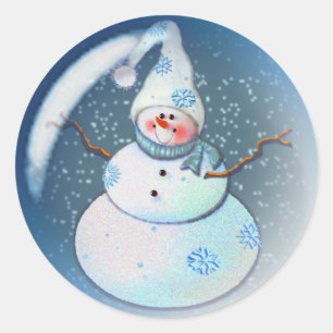 Sticker Rond BULLE DE NEIGE 4 par SHARON SHARPE