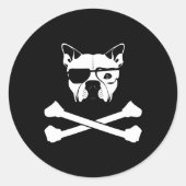 Sticker Rond bulle et os transversaux (Devant)