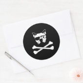 Sticker Rond bulle et os transversaux (Enveloppe)