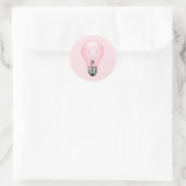 Sticker Rond Bulle rose (Sac)