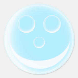 Sticker Rond Bulle souriante