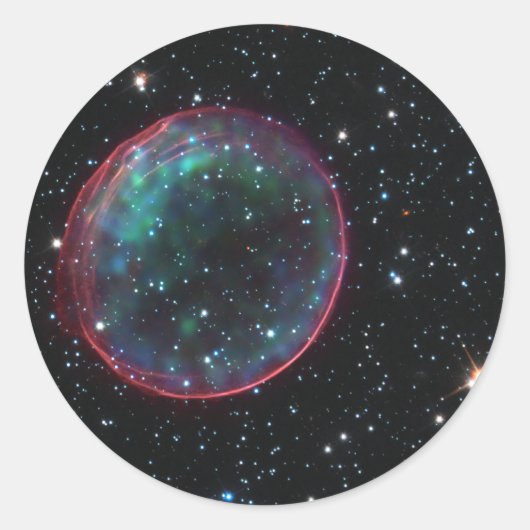 Sticker Rond Bulle spatiale (Devant)